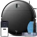 Robot Vacuum and Mop Combo, 2 in 1 Mopping Robot Vacuum Cleaner with Schedule, Wi-Fi/Voice/App, Strong Suction, Easy of Use, Self-Charging Robotic Vacuum, Slim, Ideal for Hard Floor, Pet Hair, Carpet (Black)