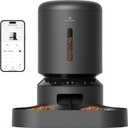 PETLIBRO Automatic Cat Feeder for 2Cats, 5L Timed Dual Dog Food Dispenser, 5G WiFi Pet Feeder with APP Remote Feeding, 1-10 Meals/Day, 10s Meal Call, Double Trays (5L-Dual Tray with WiFi, Black)