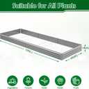 12x4x1FT Galvanized Raised Garden Bed Outdoor Patio, Large Rectangular Metal Planter Boxes,Plant Container Kit for Gardening, Vegetables, Flowers, Herbs,Silver,1 Pack