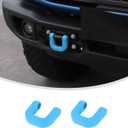 Linskip Tow Hook Covers Compatible with 2021-2026 Ford Bronco & 2025-2026 Bronco Sport Accessories, Front/Rear Bumper Tow Hook Protectors for Bronco Accessories(Baby Blue) (Capable Steel Bumper)