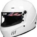 ILM Snell SA2020 Full Face Auto Car Racing Helmets for Men and Women Model 760(White, M)