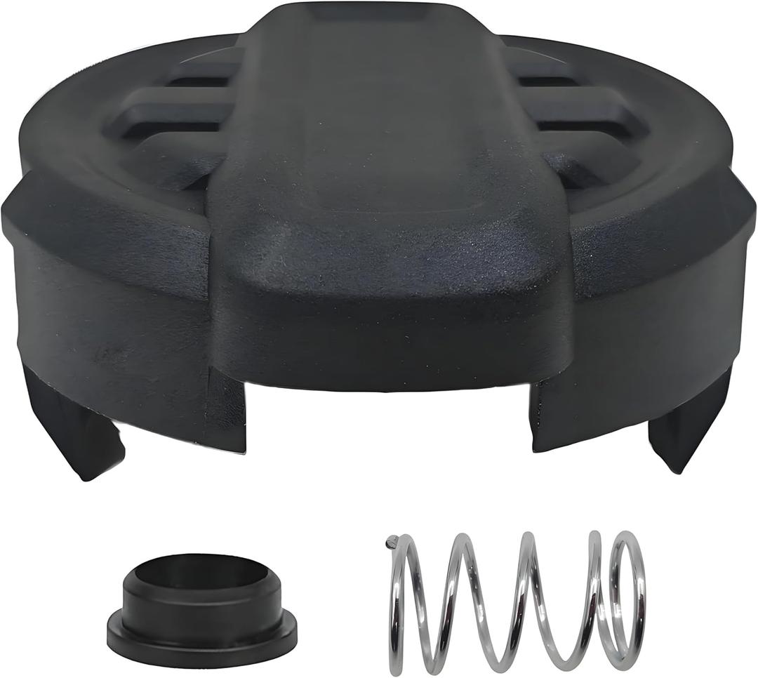 DWO1DT995 Replacement Trimmer Head Cover Cap for Dewalt DCST922P1 DCST922B DCST972X1 Cordless Weedwacker String Trimmer,Dewalt Weed Eater Parts with Replacement Spring & Base,1+1+1 Pack