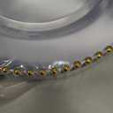 supernal 100 Pieces White and Gold Plastic Plates, 10 Inch Elegant Disposable Plates, Heavy Duty Plastic Dinner Plates for Party, Wedding and Birthday