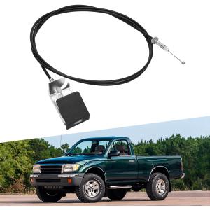 912-100 Hood Latch Release Cable with Handle Assembly Compatible with 1996-2004 Toyota Tacoma, Hood Cable Replaces OEM # 5363004020