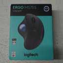 Logitech Ergo M575S Wireless Trackball Mouse, Wireless Ergonomic Mouse with Bluetooth and Encrypted Dongle, Comfortable Thumb Control, Precise and Smooth Tracking, for PC/Mac - Graphite Blue Ball
