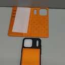 Wallet Case for iPhone 17 Pro Max Compatible with Magsafe, 2-in-1 PU Leather Flip RFID Blocking Card Holder Stand Shockproof Magnetic Detachable Cover for iPhone 17 Pro Max 6.9", Orange