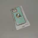 Hython for iPhone 16 Pro Max Case with Ring Stand, 360 Rotatable Ring Holder Magnetic Kickstand, Plating Rose Gold Edge Soft Cover Protective Phone Case for iPhone 16 Pro Max 6.9", Mint