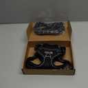 TobeDRI No Pull Dog Harness Adjustable Reflective Oxford Easy Control Medium Large Dog Harness with A Free Heavy Duty 5ft Dog Leash (M (Neck: 14.5"-20.5", Chest: 22"-28"), Black Harness+Leash)