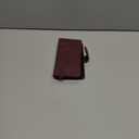 RANYOK Wallet Case for iPhone 15 (6.1 inch) with RFID Blocking Credit Card Holder, Premium PU Leather [Zipper Pocket] Flip Folio Case Wallet with Wrist Strap Kickstand Protective (B Red)