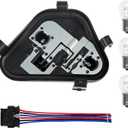 Passenger Side Right Rear Tail Light Lamp Holder Bracket Socket Panel Plug Connector Board with Bulbs & Harness Compatible with BMW 3 Series 320i/d 328i 335i 2012 2013 2014 2015 Replace 63217313044