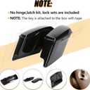 ECOTRIC 5'' Extended Stretched Saddlebags Compatible with Harley Touring Road King Street Glide Electra Glide Ultra-Classic Motorcycle Saddlebags 14-24