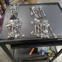 Reflections Heavyweight Plastic Utensils, Fork, Silver, 7", 40/Pack, Pack of 1,