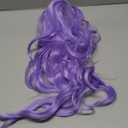 Long Purple Wavy Wig for Women 26 Inch Light Purple Middle Part Curly Synthetic Hair Wig Natural Look Heat Resistant Fiber for Daily Party Use
