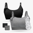Momcozy Pumping Bra, Pumping Bra Hands Free All Day Wear Pumping & Nursing Bra in One Holding Breast Pump for Spectra, Medela s