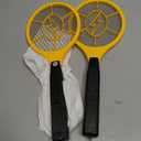 2 Pack Electric Fly Swatter, Bug Zapper Racket for Indoor Pest Control, Handheld Insect Killer Bat Battery Powered Electric Mosquito Swatter for Outdoor and Home