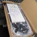 GLAXYFUR Oval Storage Ottoman Bench, Sherpa Foot Rest, 43 Inch Folding Chest for Living Room, Bedroom, White