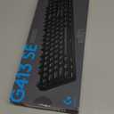 Logitech G413 SE Full-Size Mechanical Gaming Keyboard - Backlit Keyboard with Tactile Mechanical Switches, Anti-Ghosting, Compatible with Windows, macOS - Black Aluminum
