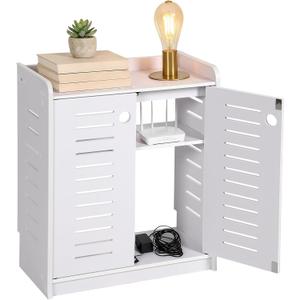 WiFi Router Storage Cabinet, Router Hider Box, Elegant White