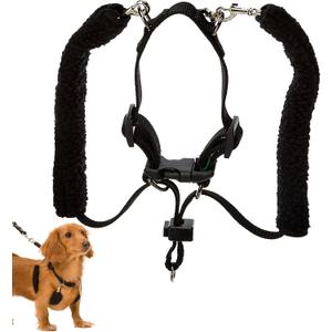 Sporn Original Training Halter, Small Dog Harness No Pull with Black Padded Sherpa Sleeves, Breathable No Pull Dog Harness for Small Dogs, Provides to All Small Sized & Toy Breeds