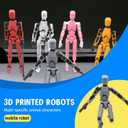MerryXD 6 Pack Assembly Completed T13 3D Action Figure,Dummy Nova Titan Lucky 13 Action Figure 3D Printed Multi-Jointed Movable Toy