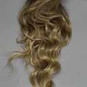 Long Ombre Blonde Wigs for Women 26 inch Long Wavy Middle Part Wig Ombre Blonde Wigs Upgraded Protein Fiber Hair Replacement Wig Cosplay Costume Halloween Wig(26'' Brown Ombre Blonde)