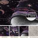 Vacuum-Friendly, 6x9 Washable Area Rug, Black Purple Beige