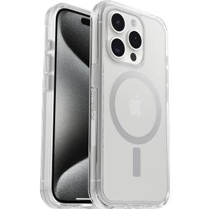 OtterBox - Symmetry Series Hard Shell for MagSafe for Apple iPhone 15 Pro - Clear