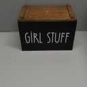 Wood Tampon Organizer Box with Dividers Stylish Storage for Feminine Products Cotton Swabs Toiletries Versatile Bathroom Vanity