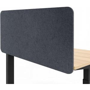 Desk Divider, Clamp On Felt Desk Privacy Panels, Acoustic Sound Absorbing Desk Partition for Office Desk, Reduce Distractions, Dark Gray, 1 Pack, 24 x 48 in