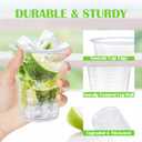 Clawsoff Plastic Cups 16 oz, 240 Pack - Clear Plastic Cups Disposable, Cold Drinking, Ice Coffee Cup for Party, Birthday, Holiday, Events & Everyday Use,Cold,Hot