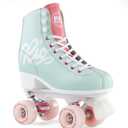 Script Roller Skates for Women - Indoor/Outdoor Quad Skates (Ladies 8) Teal