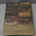 4 Pcs Christmas Tree-Shaped Flameless Taper Candles with Remote and Timer, 9.8'' Real Wax LED Window Candlesticks, 3D Flame Wick Battery Operated Christmas Tree Candles for Holiday Decoration (Green)