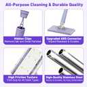 Snap Grip Mini Mop,Cloth Changing 36 inch Automatic Gripping Zero Touch Mini Grip Mop Compatible with Swiffer & Face Towels 360 Rotating Mops for Whole House Cleaning (5 Cloths)