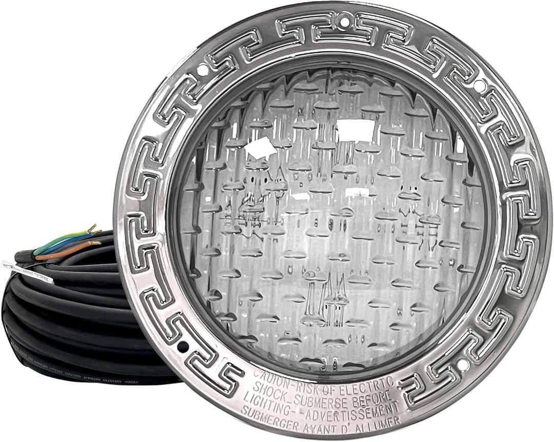Replacement for Pentair IntelliBrite 5G Color LED Pool Light, for Inground Pool -10 Inch Underwater Light Fixture, AC12V with 100ft Cord - Swimming Pool Light Fixture, Lifetime Replacement Program
