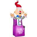 Gemmy Airblown Inflatable 6.5' Charlie-in-The-Box Rudolph The Red Nosed Reindeer Island of Misfit Toys