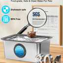 3-Gallon Large Dog Water Fountain with Filter, Stainless Steel Automatic Pet Fountain, Ultra Quiet Pump & Easy-Clean Top for Big Dogs, Cats, Multiple Pets