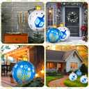 4 PCS Hanukkah Ornament Balls 24 Inch Large Inflatable Hanukkah Decorations White and Blue Menorah Decorations for Yard Garden Indoor Outdoor Holiday Decoration (4)