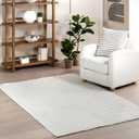 nuLOOM 5' x 7'6" Machine Washable Stain-Resistant Area Rug Medium Profile for Living Room, Bedroom, and Dining Room, Sutton Cream