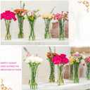 7pcs Glass Cylinder Vases for Centerpieces - 10 Inch Tall Glass Vases for Flower, Clear Flower Vase Bulk Floating Candle Vase for Table Centerpiece Wedding Home Decor