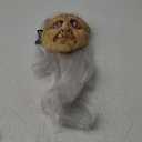 Old Lady Witch Mask with White Hair, for Halloween Costume Party, Masquerade