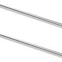 GeilSpace 1/2" OD 304 Stainless Steel Round Tube, 24 inch Length Industrial Metal Pipe, Weldable and Cuttable Smooth Steel Tubing for DIY Furniture, Industrial Decor and Construction (2 Pack)