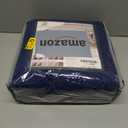 U-NICE HOME Large Sofa Cover Reversible Couch Cover for Dogs with Elastic Straps Water Resistant Furniture Protector for Pets Couch Cover for 4 Cushion Couch (Oversized Sofa, Navy/Taupe)