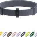 Safety Cat Collar - U.S. IDA Gold Awarding Design, Stretch Elastic Quick Release, Non Breakaway - Light Weight for Kitten, Neck Fit 5.9'-11.8' for All Small Large Cat,S (Space Grey)