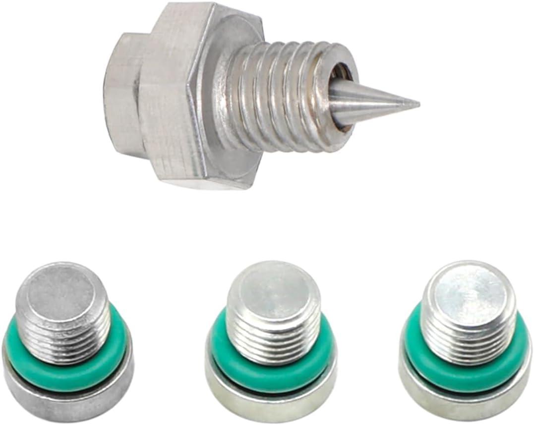 7-Speed Dry Dual Clutch Valve Body Screw Open Hole Oil Change Tool Set Drilling Oil Drain Plug Kit M12*1.25 M12*1.75 Compatible with Buick Chevrolet MG 7DCT250 Transmission