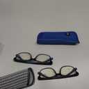 EASY READ 2 Pack Square Reading Glasses for Men, Blue Light Blocking Readers with Spring Hinge to Reduce Eye Strain(Magnification 1.50,Black/Blue)