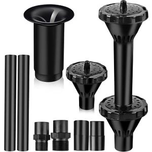 Fountain Nozzle Kit Plastic Fountain Water Spray Heads for Small Ponds in 3 Fountain Patterns: Blossom, Mushroom and Two-Tier Patterns (Size L)