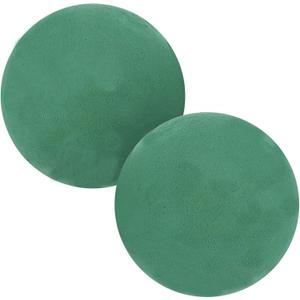 FERVORSOFT Floral Foam Balls, 2 Pcs 3.54'' Flower Foam Sphere for Floral Arrangements, Wedding & Home Decor, Wet & Dry Green Plant Foam for Fresh & Artificial Flowers