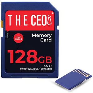 THE CEO Memory Card Ultra SDHC UHS-I 90MB/s  High-Speed & Reliable Camera Card - Class 10 for Fast Read/Write Ideal for Full HD Video & Photography- Get a Durable 128GB SD Card for Long-Term Storage