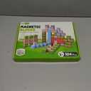 Magnetic Building Blocks 104PCS, STEM Magnet Blocks for Ages 4-8, Montessori Learning Toys for Kids, Sensory Magnetic Cubes for Boys & Girls, Educational Building Set for Birthday