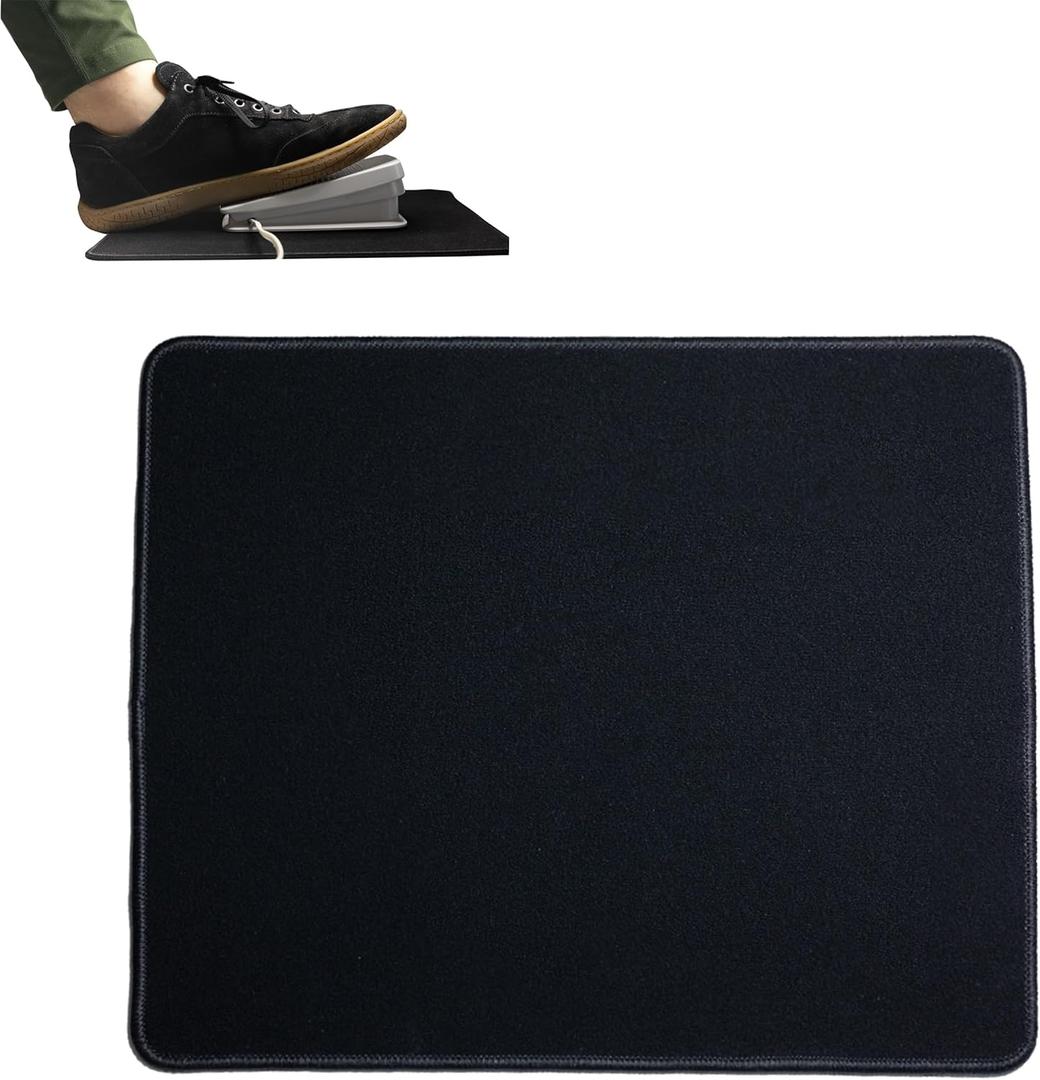 LYDKIN Sewing Machine Foot Pedal Mat - No Slip Mat for Sewing Machine Pedal - 12.75" X 10.50" Pedal Pad